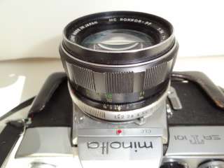   SRT101 35mm SLR Film Camera plus Rokkor 58 mm lens w/Case  