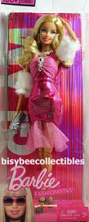 Barbie FASHIONISTAS GLAM Doll R9878 Poseable 100+ Ways ~ 2009 ~  
