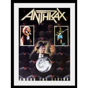  Anthrax Scott Ian tour poster large time living approx 34 