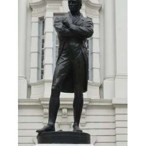 Statue of Sir Stamford Raffles Outside the Victoria Concert Hall 