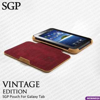   Leather Thin Folder Case Book Cover Vintage Galaxy Tab 7 P1000  