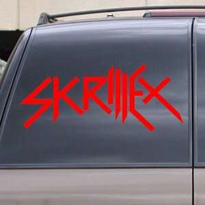  Skrillex(FULL LOGO) Vinyl Decal Sticker 9 RED Everything 