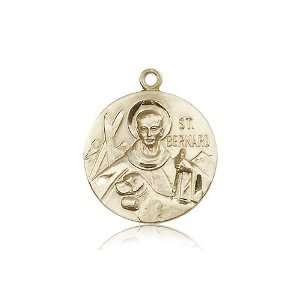  14kt Gold St. Bernard of Clairvaux Medal Jewelry