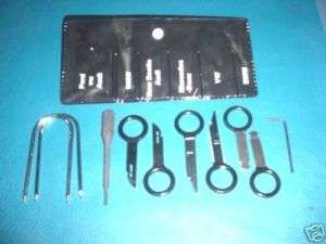 10PC. RADIO REMOVAL TOOL FORD VW AUDI BMW MERCEDES BENZ  
