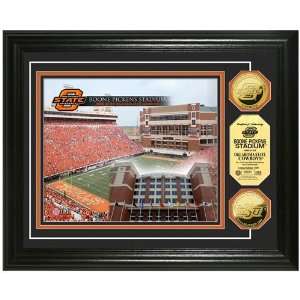  Oklahoma State Cowboys Boone Pickens 24KT Gold Coin Photo 