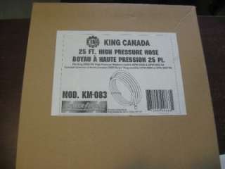 King Canada Tools KM 083 Pressure Washer High Pressure Hose KPW2000 1 