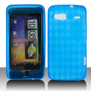 New For T Mobile HTC Vision G2 Phone Clear Blue Accessory Skin Soft 
