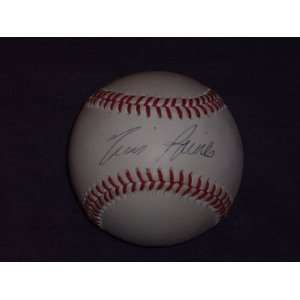 Tim Raines Autographed NL Baseball (Montreal Expos)