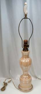 Vintage Aladdin Electric Glass Lamp with Finial  