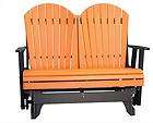 Poly Glider Ohio Amish OUTDOOR Adirondack Furniture 4ft lifetime 