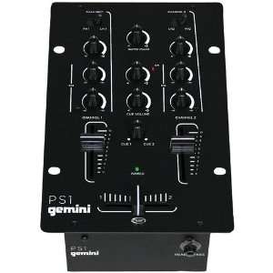  New  GEMINI PS1 2 CHANNEL, 6.5 DJ MIXER Electronics