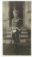 BULGARIAN ROYAL GUARD MAN UNIFORM VINTAGE REAL PHOTO *  