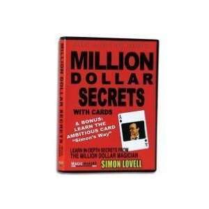  Million Dollar Secrets with Cards   Magic DVD Toys 