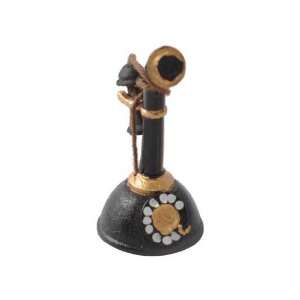  Dollhouse Miniature Antique Candlestick Telephone 