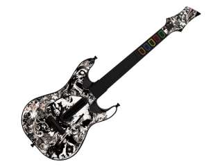 New For PS2 PS3 Guitar Hero 5 Sticker/Skin Crazy B.W  