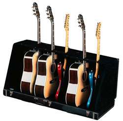 Fender Case Stand Black 7 Guitar Studio Stand 717669522452  