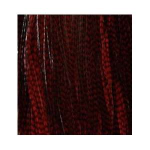  Deep Red Grizzly Feather Hair Extension Beauty