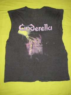 1986 CINDERELLA NIGHT SONGS VTG TOUR T SHIRT SOFT THIN  