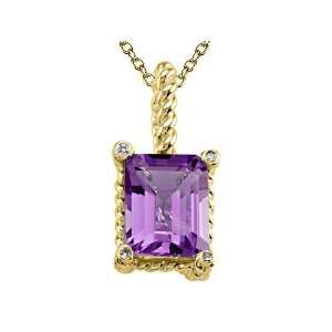  2.11 cttw Amethyst Pendant by Effy Collection® in 14 kt 