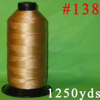 Bonded Nylon Sewing Thread LEATHER #138 T135 true RED  