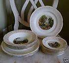 15 Homer Laughlin HLC 357 Country Scene Plates/Bowls