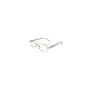  New Fendi FS F911 714 Gold / White Metal Eyeglasses 52mm 