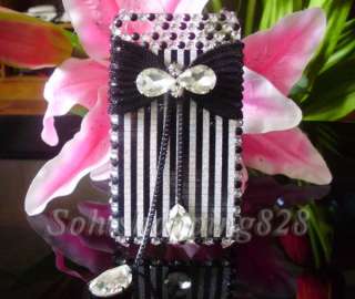   3D Bow Bling Hard Snap Case Cover For HTC T mobile Mytouch 4G  