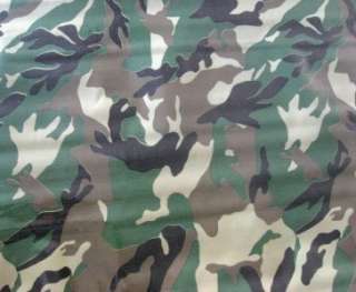 CAMOUFLAGE CAMO MILITARY HUNT OILCLOTH VINYL FABRIC BTY  