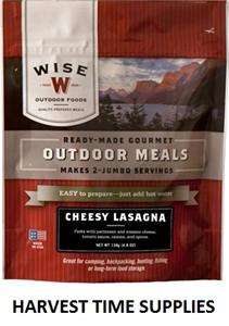 CHEESY LASAGNA FOOD POUCH WISE EMERGENCY SURVIVAL FREEZE DRIED MEAL 