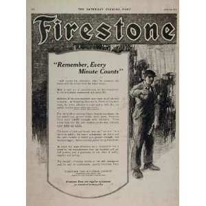  1919 Vintage Ad Firestone Motorcycle Tires Jeff Grant 