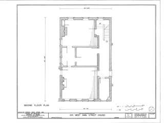   American Colonial Brick Town house plans, narrow lot townhome  