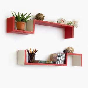   Wall Shelf / Bookshelf / Floating Shelf (Set of 2) Furniture & Decor
