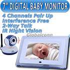   Digital Baby Monitor Video Camera Pairing Intercom IR Night Vision