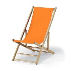   Casual Cabana Beach Folding Chair, Tangerine Patio, Lawn & Garden