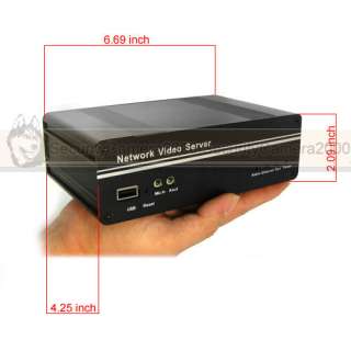 1CH Video IP Network Video Server Support USB Mobile View H.264 D1 