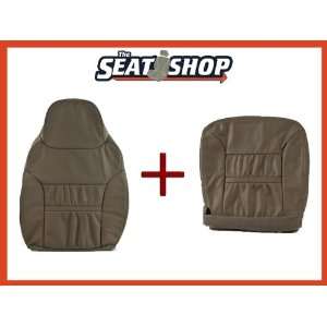  00 01 Ford Excursion Grey Leather Seat Cover bottom & top 