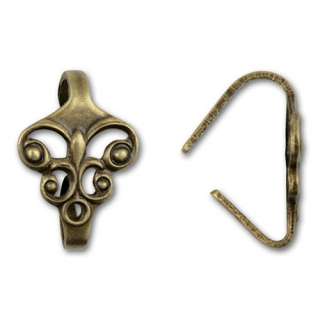   antique brass bail will give your jewelry designs a vintage look