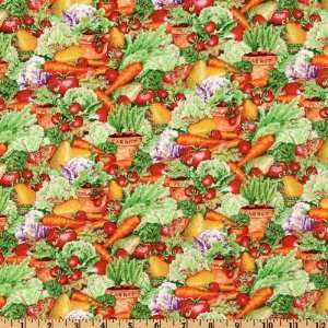 44 Wide Somebunnys Garden Fruits and Vegetables Multi Fabric By The 