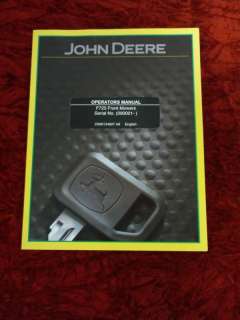 John Deere F725 Front Mower Operators Manual  