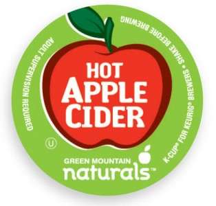 Green Mountain Naturals Hot Apple Cider 16 K cups for Keurig  