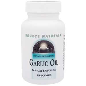  Source Naturals   Garlic Oil, 500 mg, 250 capsules Health 