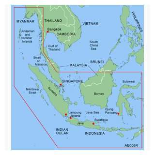 Garmin Bluechart XAE009R, Bay of Bengal   Kupang & Manado, Micro SD 