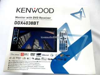 2011 Kenwood DDX4038BT Monitor Bluetooth Car DVD Player  