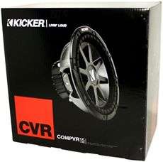 Kicker 10CVR15 4 CVR 15 1000 Watt Black Comp VR Car Subwoofer Sub 