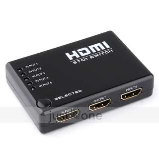 PORT HDMI 1.3 VIDEO DVD HDTV PS3 Switcher Splitter Selector Hub 