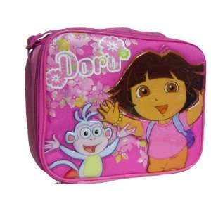  New Dora Pink Flowers Lunch Box Bonus Wallet Toys & Games