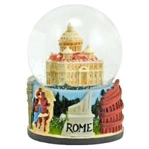 Rome Italy Landmarks Snow Globe 