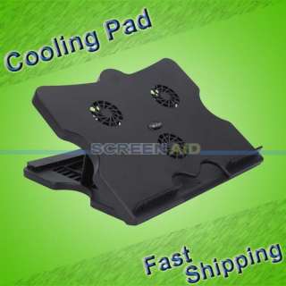 Notebook Laptop Adjustable 3 Fan Cooling Tray Pad Table Stand Cooler 