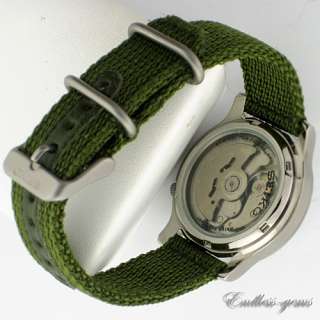   SNK805K2 Automatic Green Dial Green Fabric Strap Military Watch  
