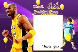 Los Angeles Lakers NBA BIRTHDAY PARTY INVITATION (lakers03)